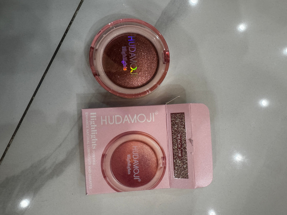 Highlighter Huda peach Jam Shade
