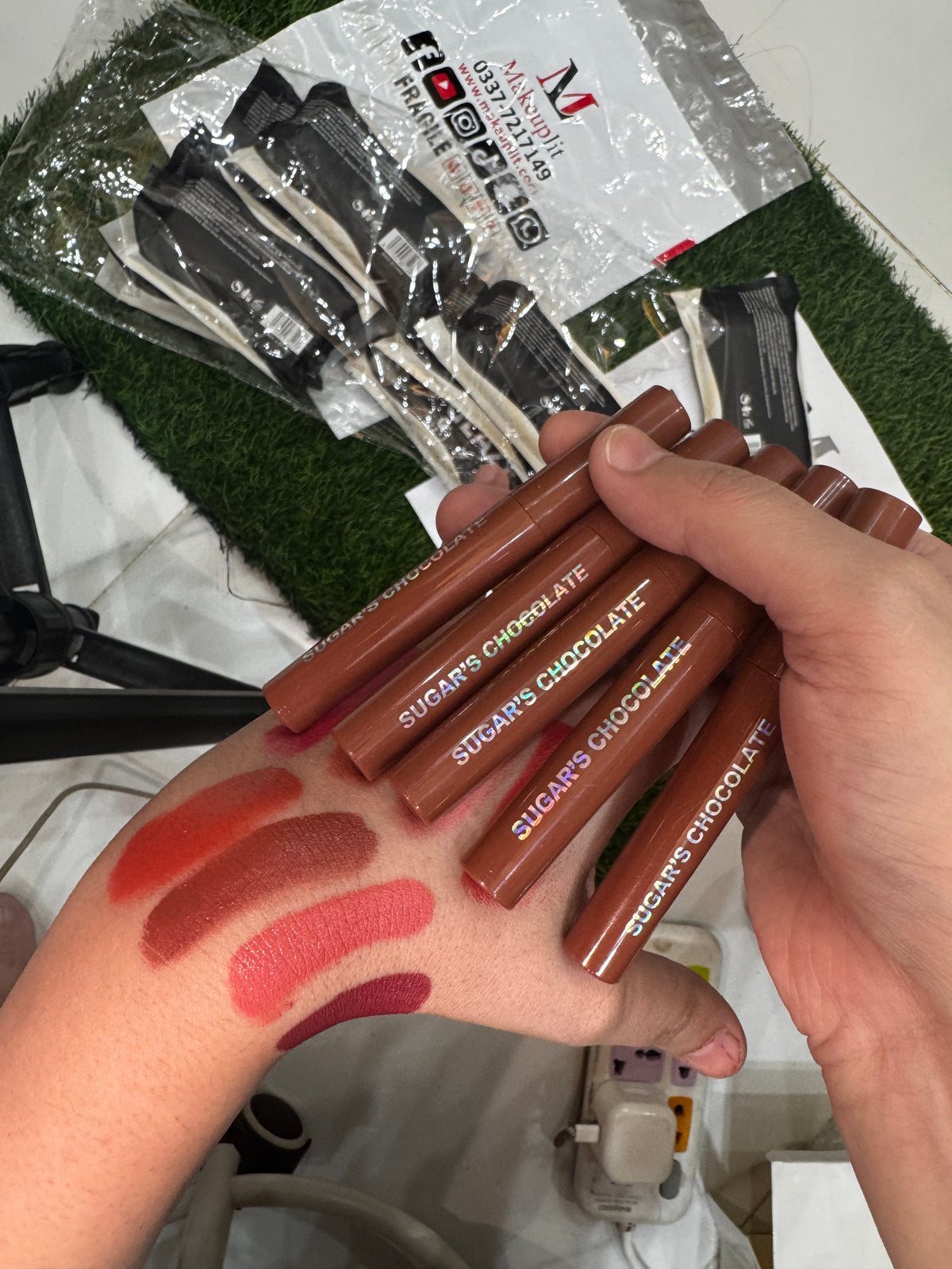 Chocolate Lipgloss 5in1 packet